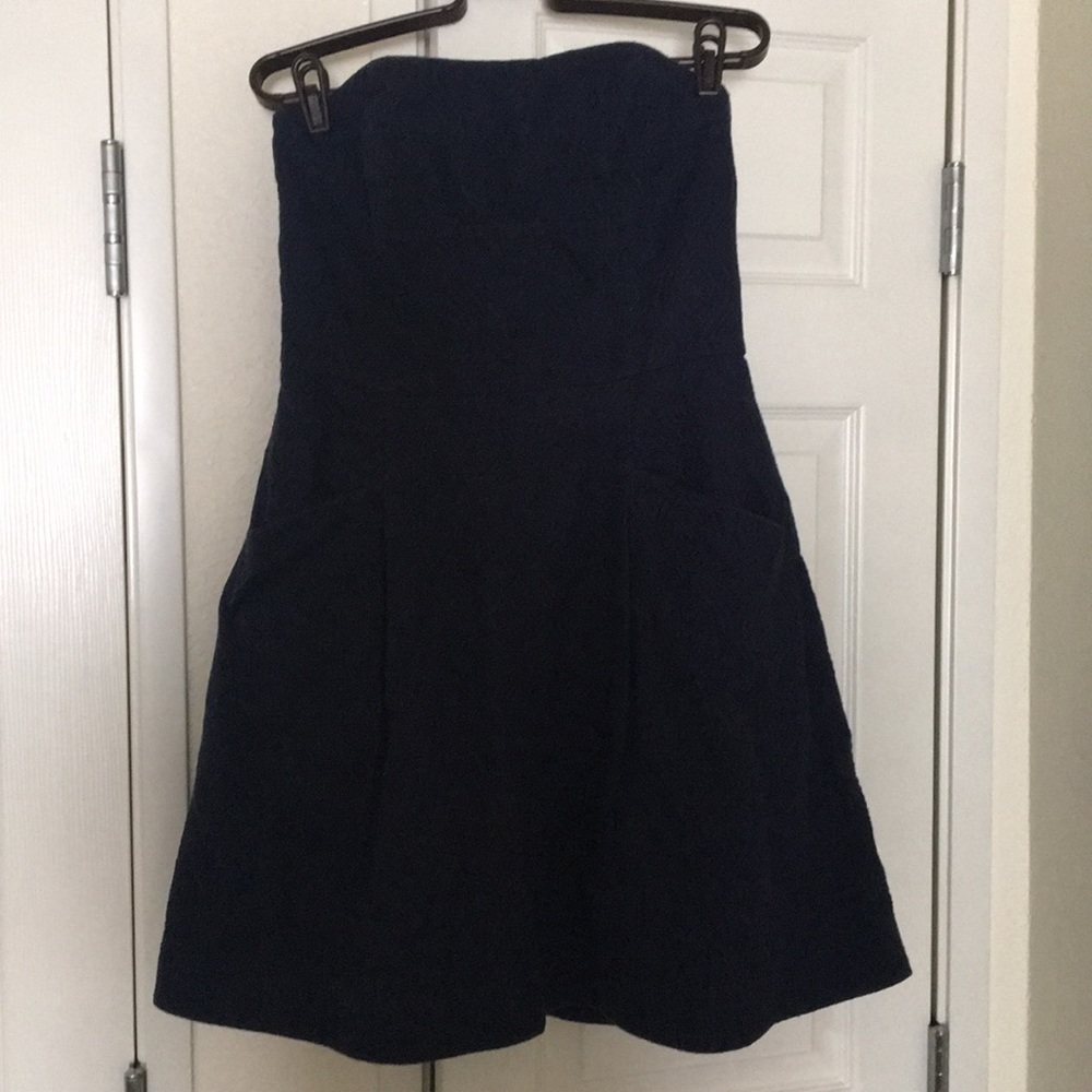 Lilly Pulitzer Navy Strapless Dress